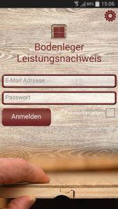 Smartphone App für Fussbodenleger