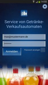 Smartphone App für Getränkeautomaten