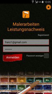 Smartphone App für Malerarbeiten